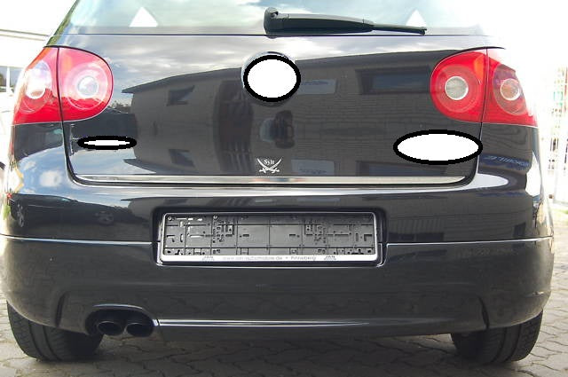 Spoiler passend für VW Golf 5 Heckschürzenansatz